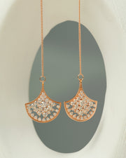 NOVA Series - Glow-Overlap Dangle Earrings - 18K Gold Plated