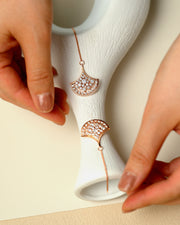 NOVA Series - Glow-Overlap Dangle Earrings - 18K Gold Plated