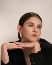 ONLY Series - SCULTURA LUMINA EARRINGS - Full Setting - 18K Gold Plated