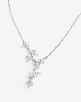 NOVA Series - Phantom Wings Necklace - Asymmetrical Necklace - Rhodium Plating