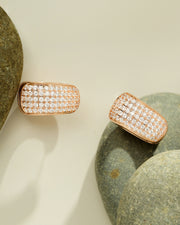 ONLY Series - SCULTURA LUMINA EARRINGS - Full Setting - 18K Gold Plated