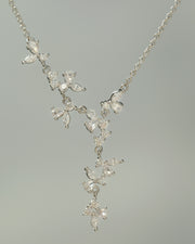 NOVA Series - Phantom Wings Necklace - Asymmetrical Necklace - Rhodium Plating