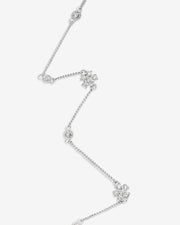 AURA Series - Twin Flower Bracelet - Two Options: Synthetic Zircon and Synthetic Blue Spinel - Light and Elegant