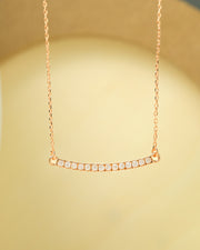 AURA Collection - Smile Necklace - 18k Gold Plated - Minimalist Design