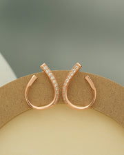 NOVA Series - The Void Arc Earrings - 18k Gold Plated