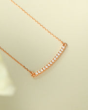 AURA Collection - Smile Necklace - 18k Gold Plated - Minimalist Design