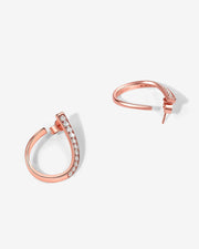 NOVA Series - The Void Arc Earrings - 18k Gold Plated