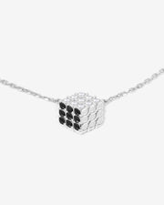 AURA Series - Triangular Cube Necklace - Obsidian - Rebellious Professional Style