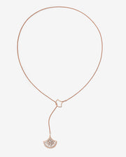 NOVA Series - Glow-Overlap Lariat Necklace - 18K Gold Plated