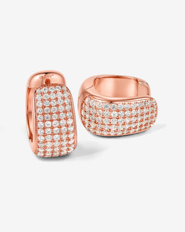 ONLY Series - SCULTURA LUMINA EARRINGS - Full Setting - 18K Gold Plated