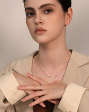 AURA Collection - Smile Necklace - 18k Gold Plated - Minimalist Design
