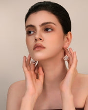 NOVA Series - Glow - Overlap Drop Earrings - 18K Gold Plated