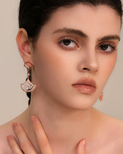 NOVA Series - Glow - Overlap Drop Earrings - 18K Gold Plated