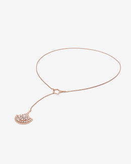 NOVA Series - Glow-Overlap Lariat Necklace - 18K Gold Plated