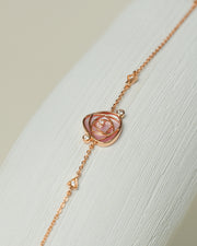 NOVA Series - Blooming Bracelet - Single Rose - Inlaid with Natural Mother-of-Pearl