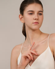NOVA Series - Phantom Wings Necklace - Asymmetrical Necklace - Rhodium Plating