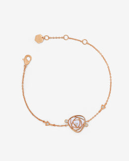 NOVA Series - Blooming Bracelet - Single Rose - Inlaid with Natural Mother-of-Pearl