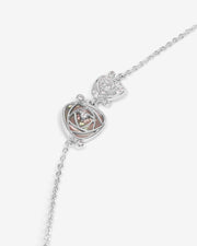 NOVA Collection - Blooming Bracelet - Single Rose - Inlaid with Natural Mother-of-Pearl