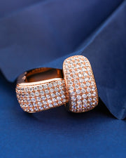 ONLY Series - SCULTURA LUMINA EARRINGS - Full Setting - 18K Gold Plated