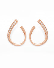 NOVA Series - The Void Arc Earrings - 18k Gold Plated