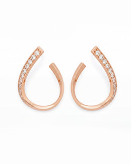 NOVA Series - The Void Arc Earrings - 18k Gold Plated